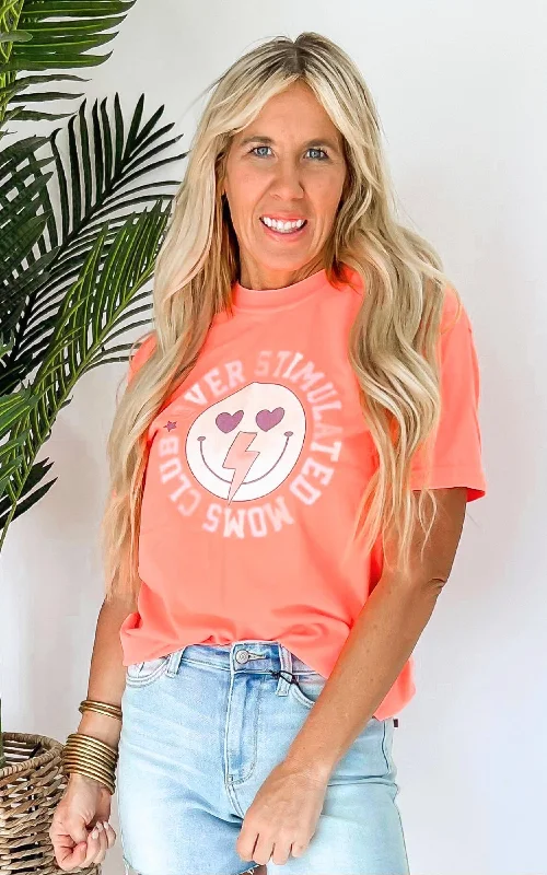 Overstimulated Mom's Club Garment Dyed Graphic T-shirt Sharp Women's Italian Sharp Women's Italian Overstimulated Mom's Club Garment Dyed Graphic T-shirt Sharp Women's Italian Sharp Women's Italian