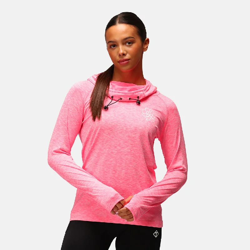 TKB Electric Pink Cowl Neck Hoodie Classic Women's Tweed Classic Women's Tweed