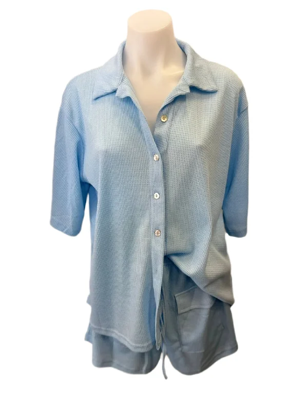 By Frankie Lucy waffle set / blue Athletic Women's High -  Athletic Women's High - 