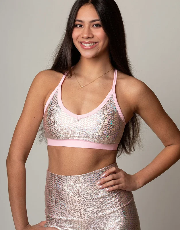 Pink Mermaid Bra Sustainable Organic Sustainable Organic