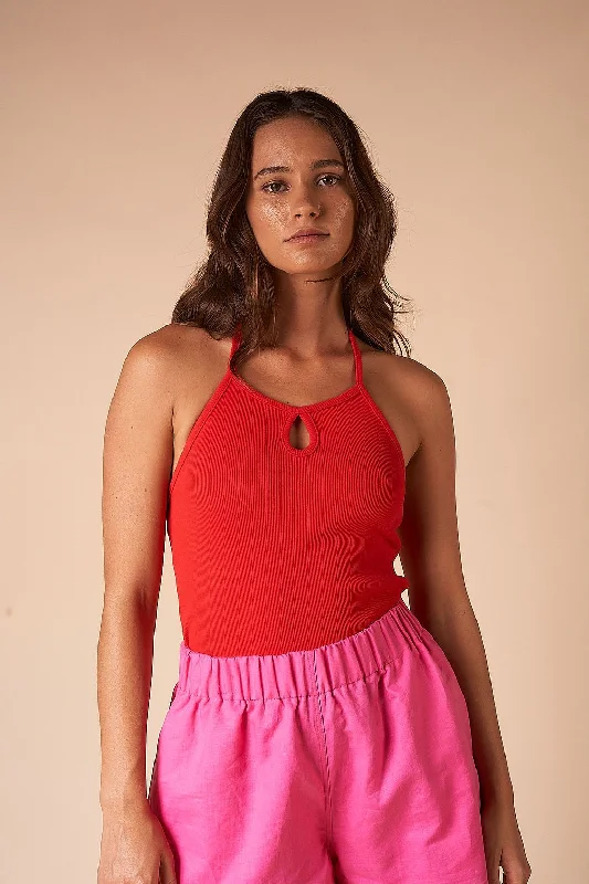 Summi Summi - Bang Bang Halter | Red Relaxed Women's 