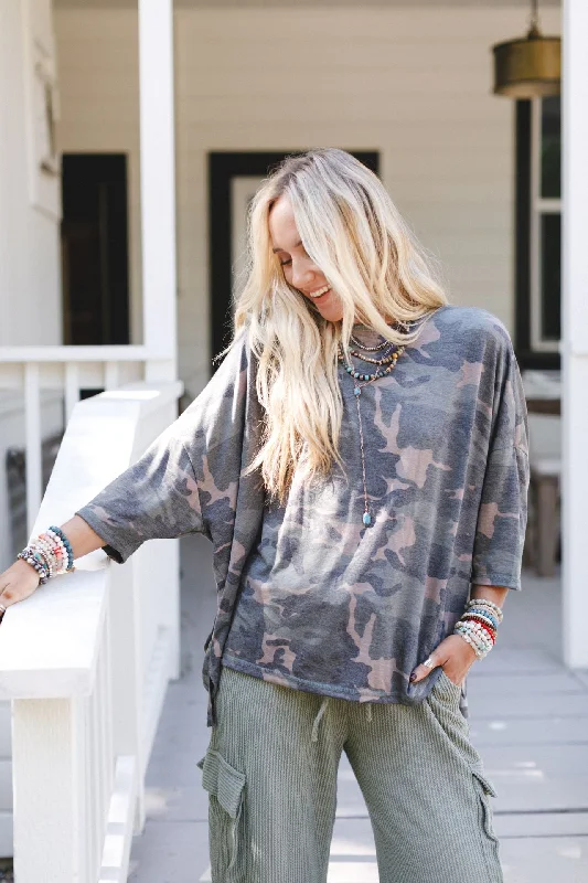 The Nest Country Girl Camo Top - Army Street Street