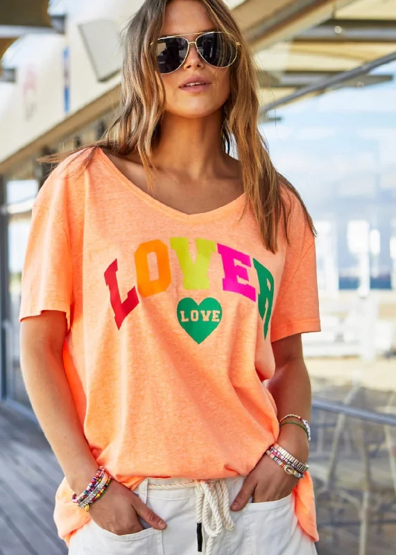 Hammill & Co - V-neck Lover Tee - Orange Modern Women's  Modern Women's 
