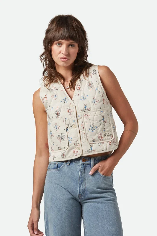 Field Floral Quilted Vest garde