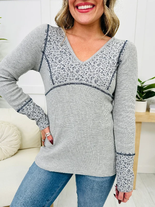 Threads of Grace Top In Heather Grey Refined Women's Classic 