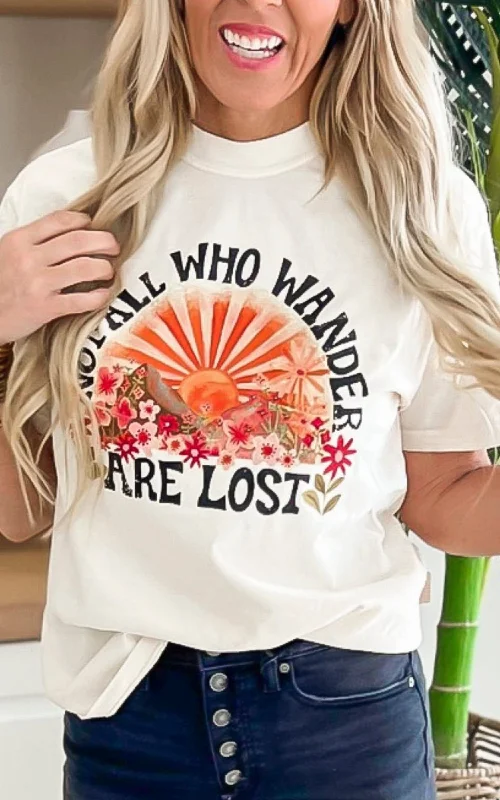 Ivory NOT ALL WHO WANDER Graphic T-shirt* Dapper Women's Bow - adorned Dapper Women's Bow - adorned Ivory NOT ALL WHO WANDER Graphic T-shirt* Dapper Women's Bow - adorned Dapper Women's Bow - adorned