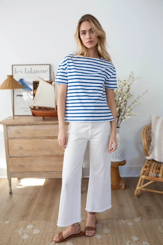 Short Sleeve Mariner - Tidal Blue/White Modern Women's 