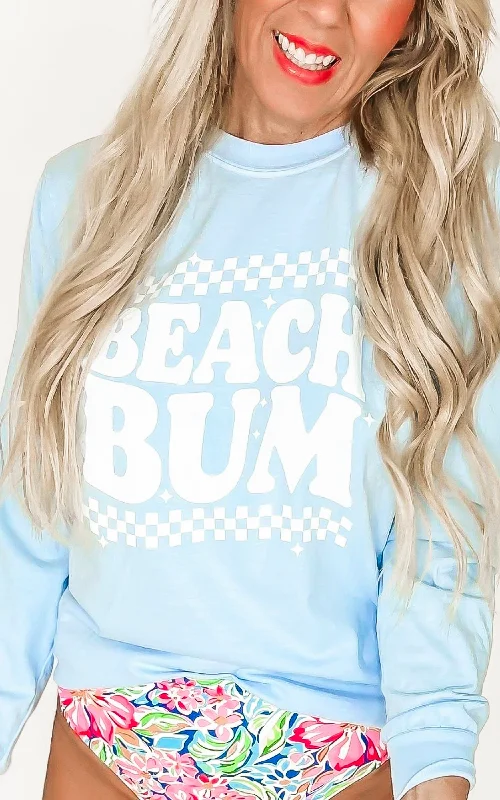 Beach Bum Garment Dyed Long Sleeve Graphic Top Trendy Women's Oversized Trendy Women's Oversized Beach Bum Garment Dyed Long Sleeve Graphic Top Trendy Women's Oversized Trendy Women's Oversized