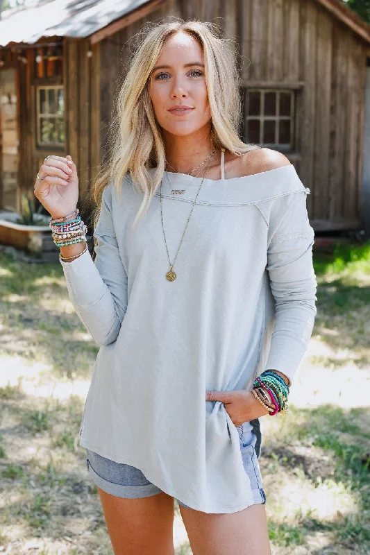 Celleste Asymmetric Top - Blue Earthy Women's 