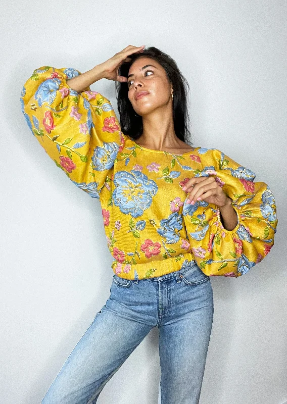 Yellow Good Luck Top Artistic Women's Avant - 