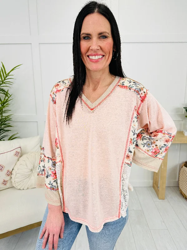 Petals Of Grace Top In Peach Blush Refined Women's Hand - crafted Refined Women's Hand - crafted Petals Of Grace Top In Peach Blush Refined Women's Hand - crafted Refined Women's Hand - crafted