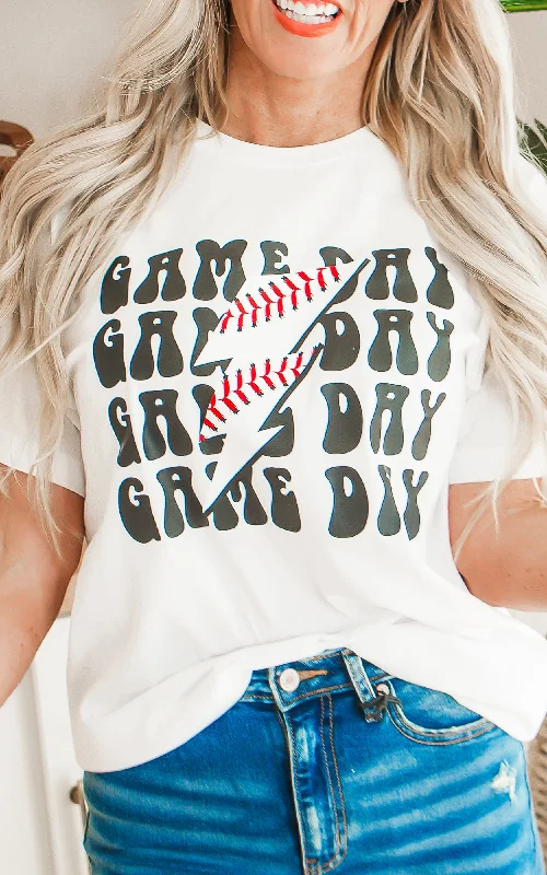 Game Day Lightning Graphic T-shirt* Hip Women's Urban Hip Women's Urban