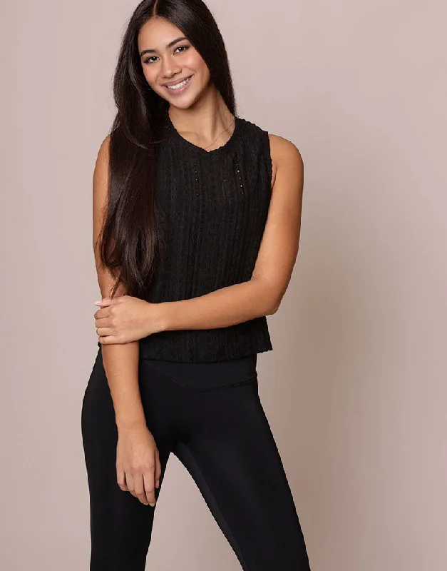 Valentina Eyelet Motion Tank Edgy Women's Punk Edgy Women's Punk