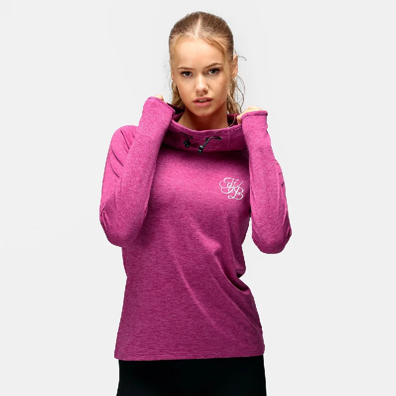TKB Raspberry Cowl Neck Hoodie garde garde
