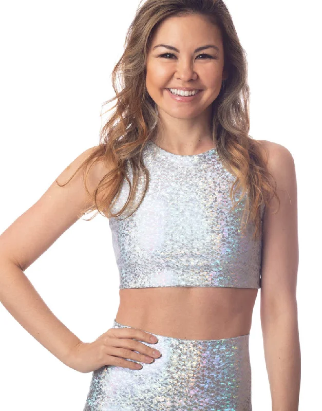 Crystal Mermaid Crop Luxurious Women's High -  end Luxurious Women's High -  end