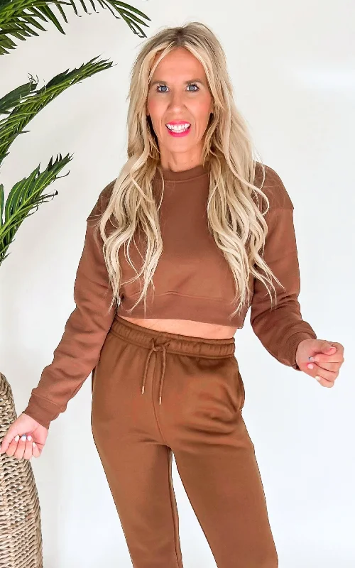 Cropped Fleece Sweatshirt | Mono B - Final Sale Elegant Women's  Elegant Women's 