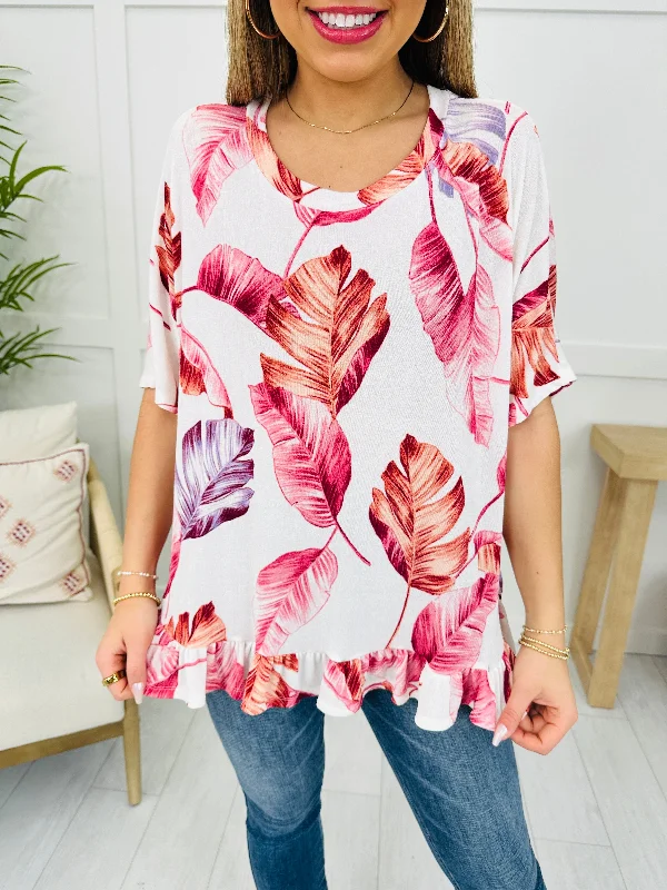 Drifting Petals Top Geometric Geometric