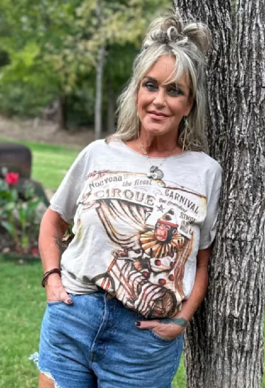 Moon Dance Tee Line- Gypsy Carnival Preppy Women's College