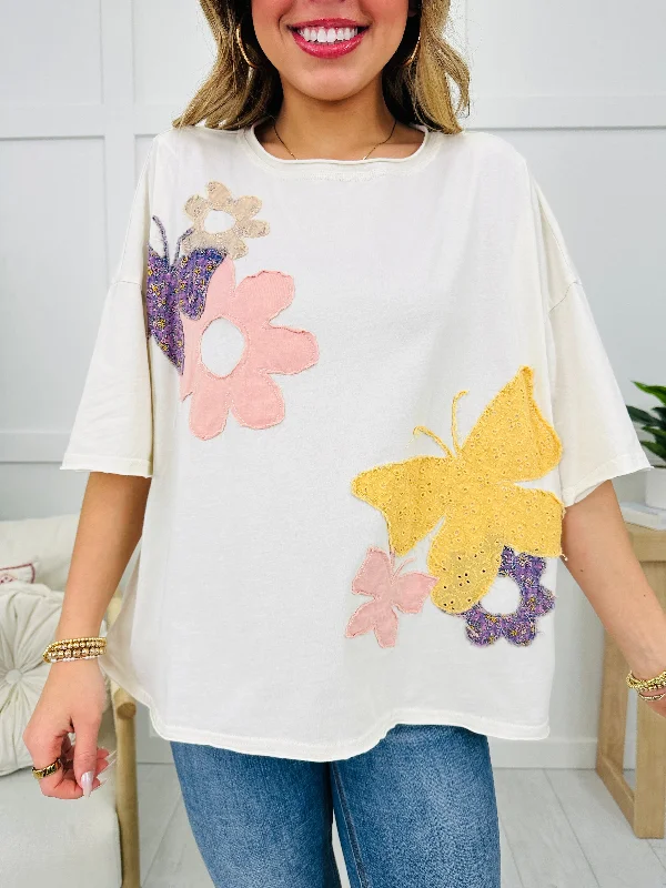 Fluttering Petals Top Streetwear Style for 