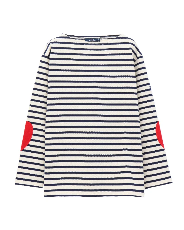OUESSANT Heart elbow patch (ECRU/MARINE/TULIP) Hip Women's Urban