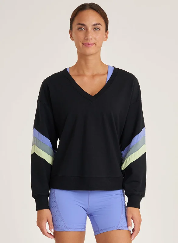 Comforted V-Blocked Pullover - FINAL SALE Traditional Women's Wool