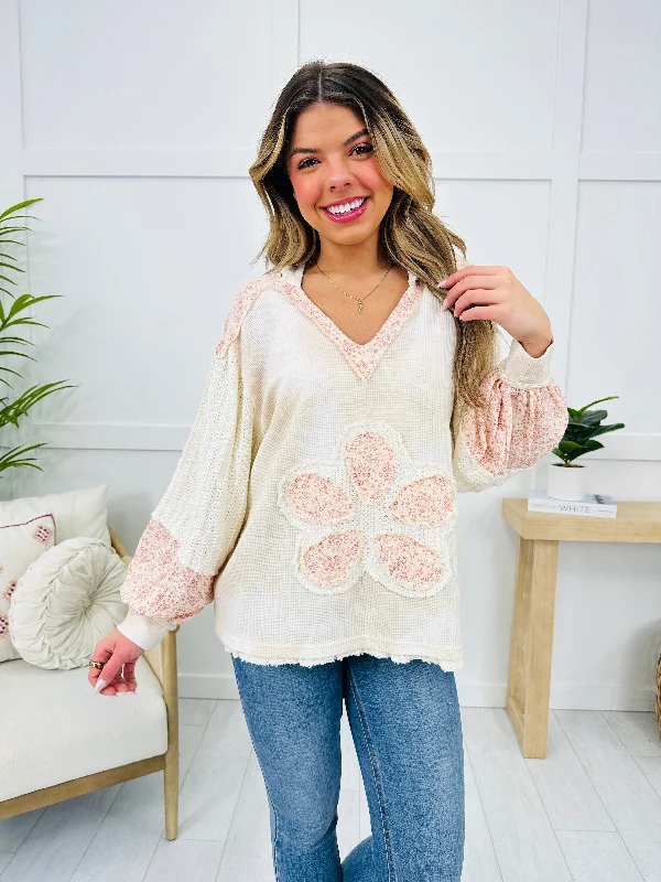 Be A Wildflower Hoodie In Cream Relaxed Women's Beachy Relaxed Women's Beachy