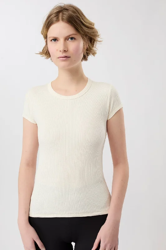 Piqué Roundneck (White), GOTS Bohemian Women's Free Bohemian Women's Free