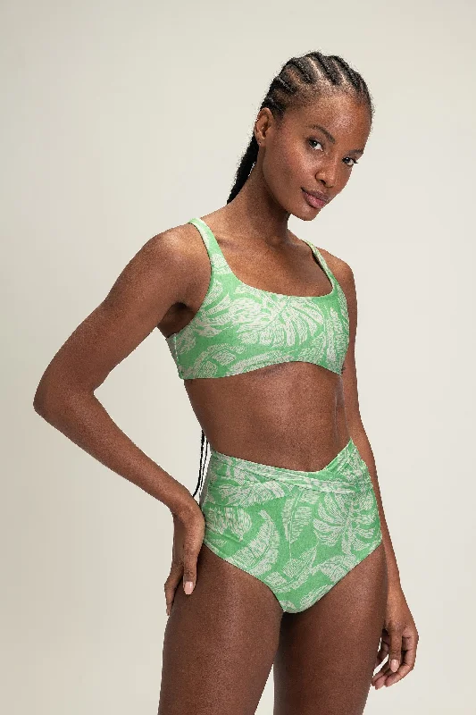 Cross Palm Bandeau Bikini Top Minimalist Women's Casual Minimalist Women's Casual