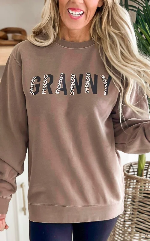 Leopard GRANNY Graphic Crewneck Sweatshirt Streetwear Style for Streetwear Style for Leopard GRANNY Graphic Crewneck Sweatshirt Streetwear Style for Streetwear Style for
