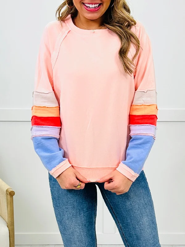Prism Perfection Pullover In Lt Coral Dynamic Women's High - energy