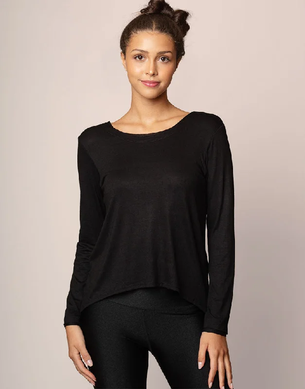 Sunday Long Tee Black Cashmere