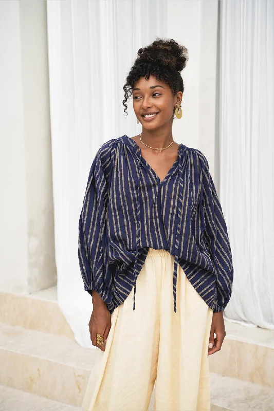 Poet Blouse ~ Sapphire Edgy Women's Punk