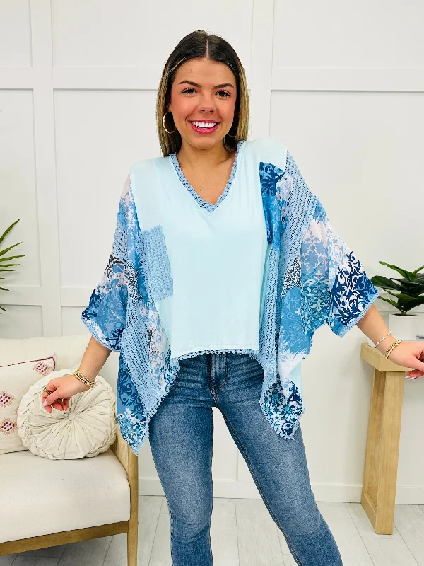 Meadow Magic Top In Soda Candy Cashmere