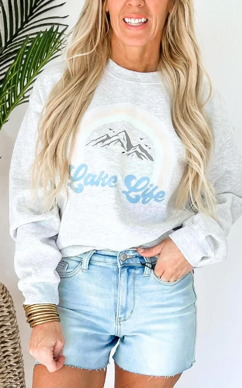Lake Life Graphic Crewneck Sweatshirt* Refined Women's Classic Refined Women's Classic Lake Life Graphic Crewneck Sweatshirt* Refined Women's Classic Refined Women's Classic