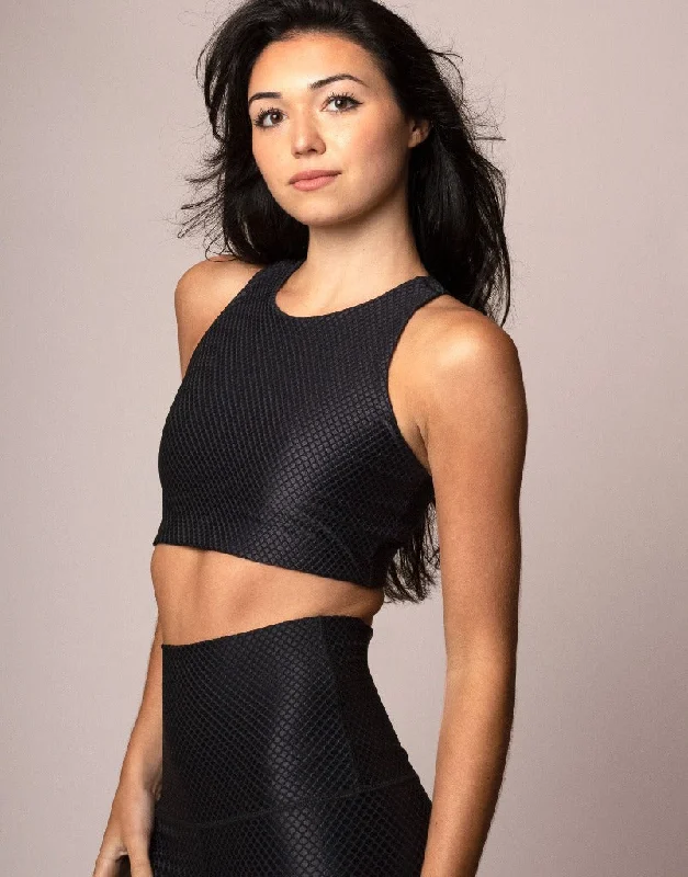 Black Diamonds Jacquard Crop Artistic Women's Avant -  Artistic Women's Avant - 