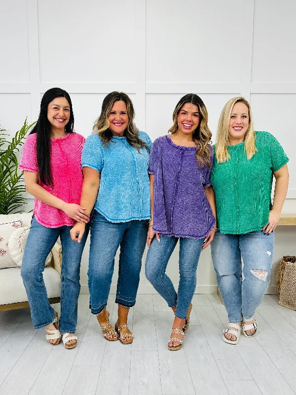 DOORBUSTER! Blissful Basics Top- Multiple Colors! Casual Women's Loose - fitting