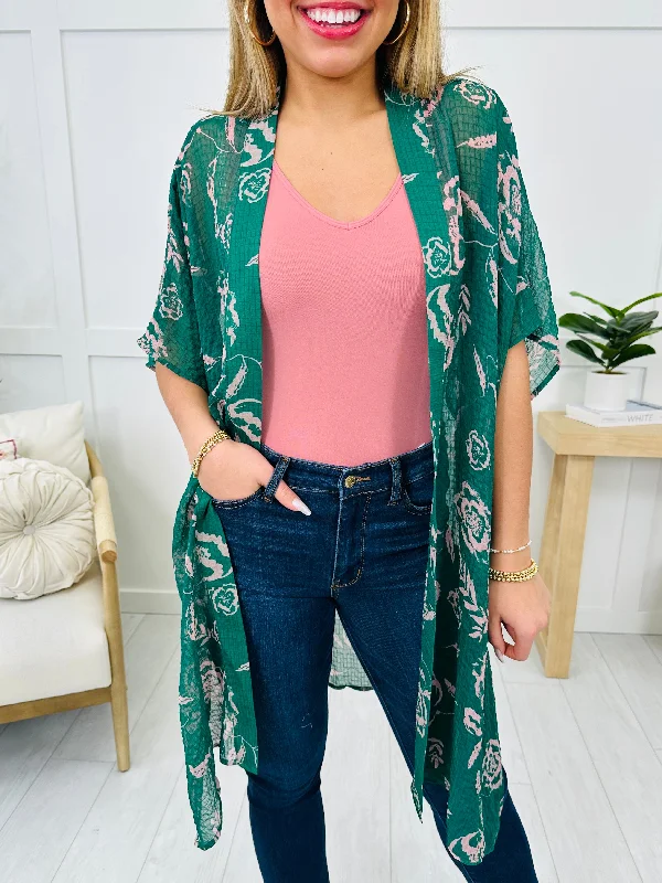 Bring Me Flowers Kimono Refined Women's Hand - crafted