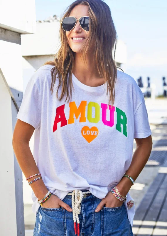 Hammill & Co Crew Neck Amour Tee – White Sleek Women's  Sleek Women's 