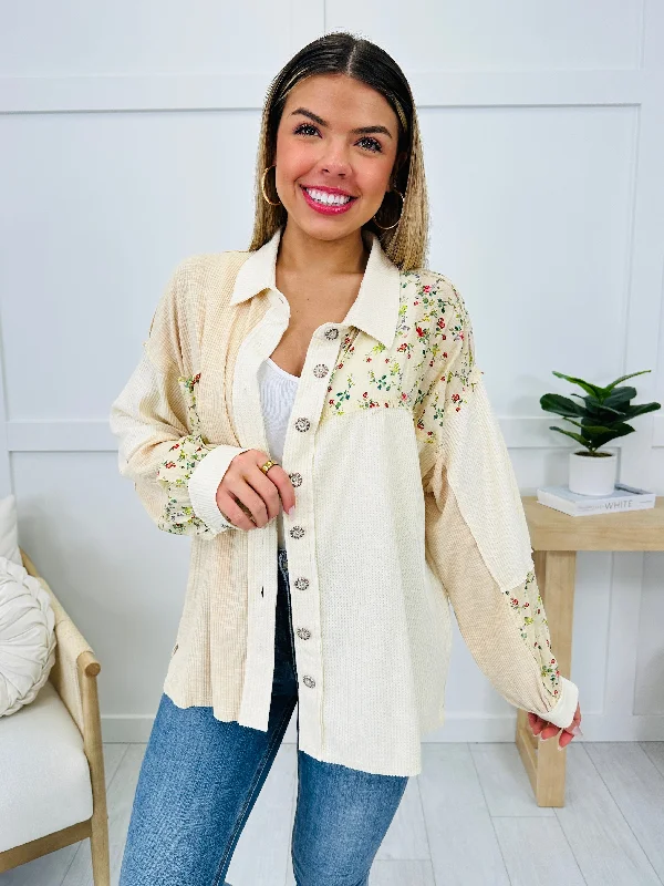 Pastel Fields Top In Cream Refined Women's 