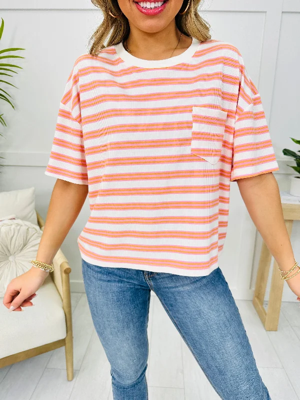 Striped In Style Top Modern Women's 