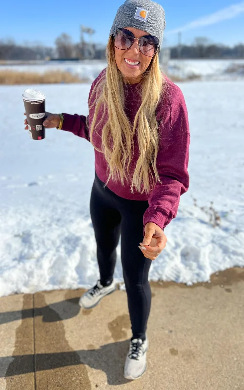 Women’s Perfect Weight® Fleece Cropped Crew** - Final Sale Bold Women's Statement