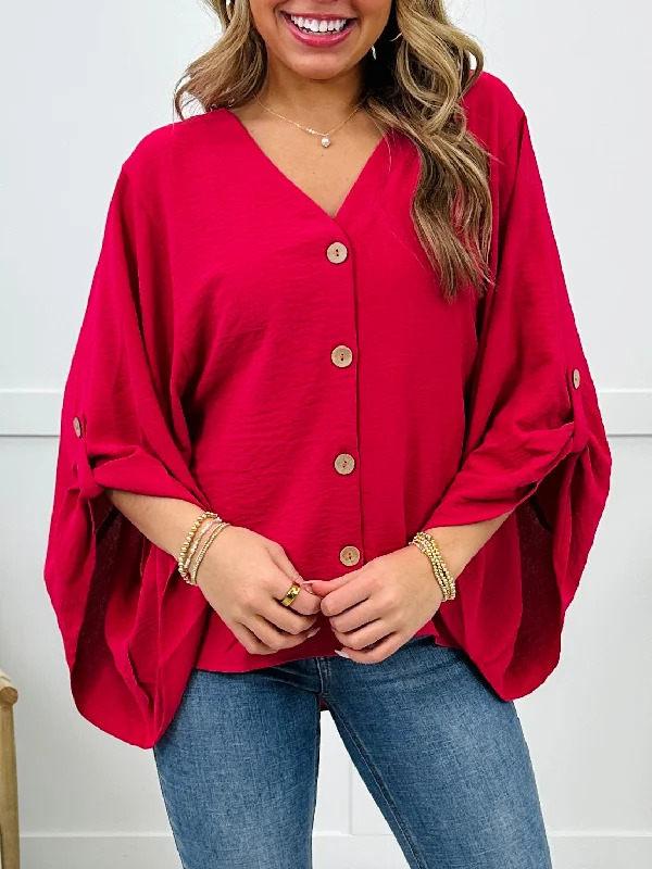 REG/CURVY Fuchsia Fantasy Top Streetwear Style for  Streetwear Style for 