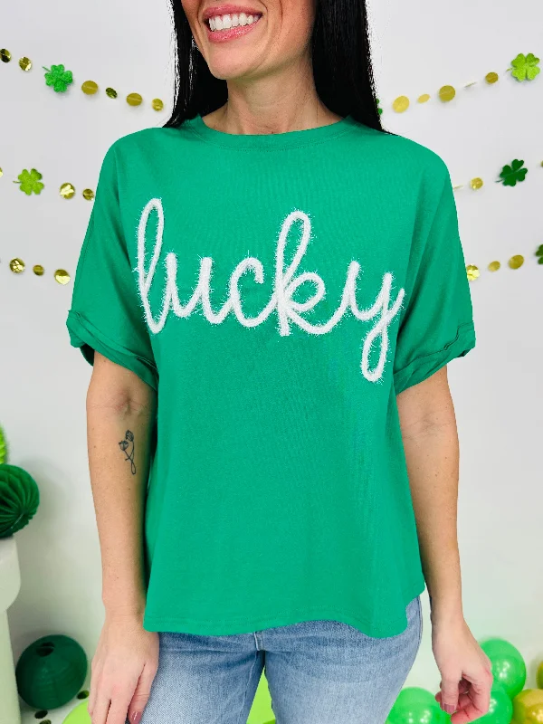 Lucky Days Ahead Top Refined Women's Velvet