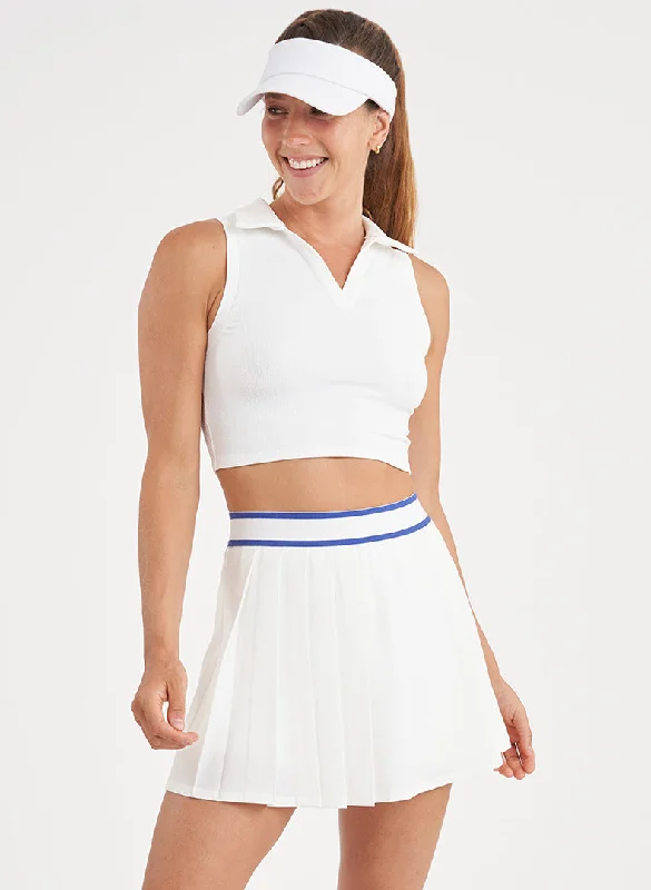 Courtside Crop Polo - FINAL SALE Refined Women's Hand - crafted Refined Women's Hand - crafted