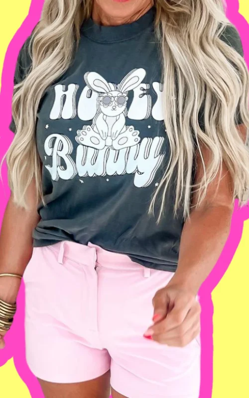 Honey Bunny Graphic T-shirt** Minimalist Women's Casual Minimalist Women's Casual