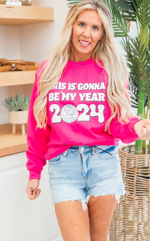 This is Gonna Be My Year 2024 Crewneck Sweatshirt - Final Sale Athletic Women's Athletic Women's This is Gonna Be My Year 2024 Crewneck Sweatshirt - Final Sale Athletic Women's Athletic Women's