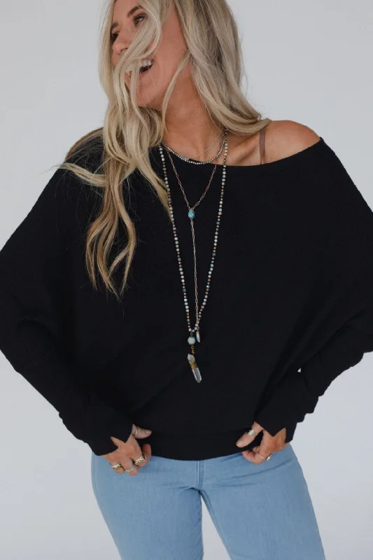 Harvest Dolman Top - Black garde