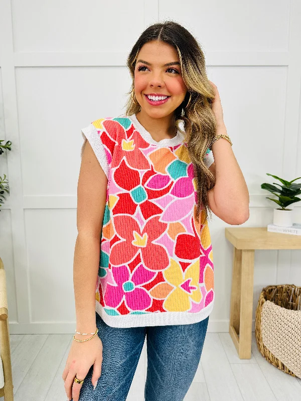 Blossom Burst Top In Pink Relaxed Women's  Relaxed Women's 