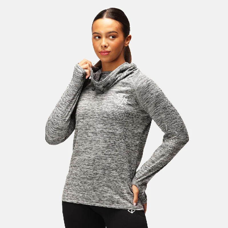 TKB Grey Cowl Neck Hoodie Earthy Women's  Earthy Women's 