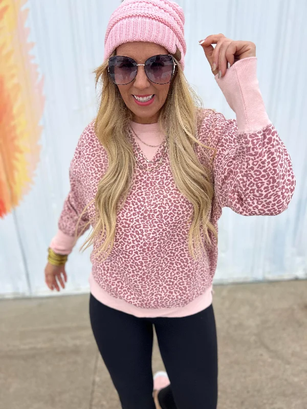 Cheetah Fleece Sweatshirt** - Final Sale Tough Women's Military - inspired